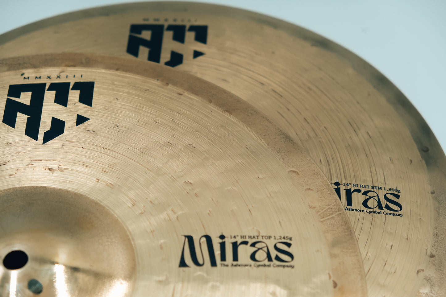 14" MIRAS HI-HATS - No. 19 - The Ashmore Cymbal Company