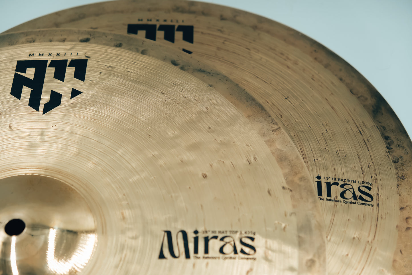 15" MIRAS HI-HATS - No. 20 - The Ashmore Cymbal Company
